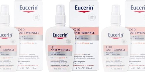 Eucerin Q10 Anti-Wrinkle Face Lotion Only $4.96 Shipped at Amazon