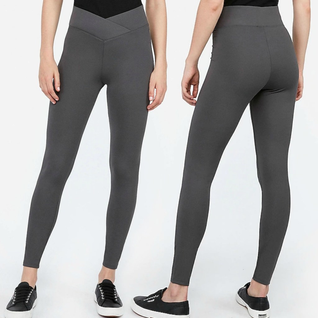 Express Compression Leggings - front and back view