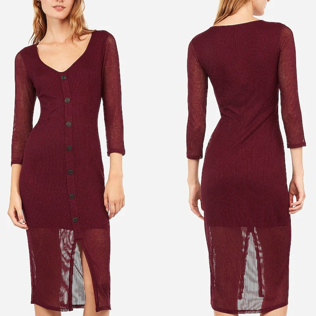 Women's dress front and back view