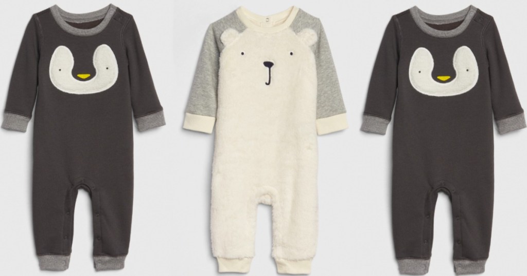Gap baby onsies with bears and panguins