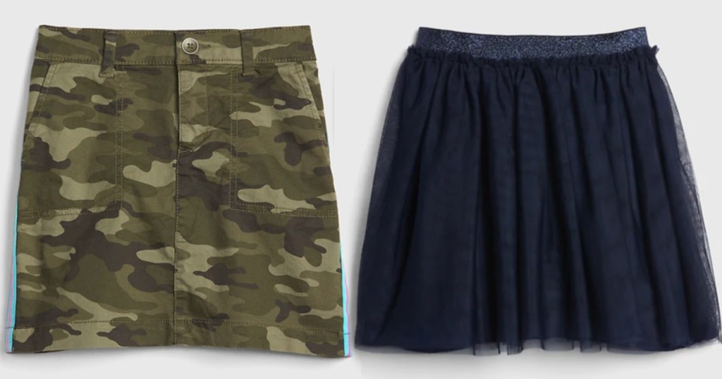 camo and tule Girls Skirts Gap