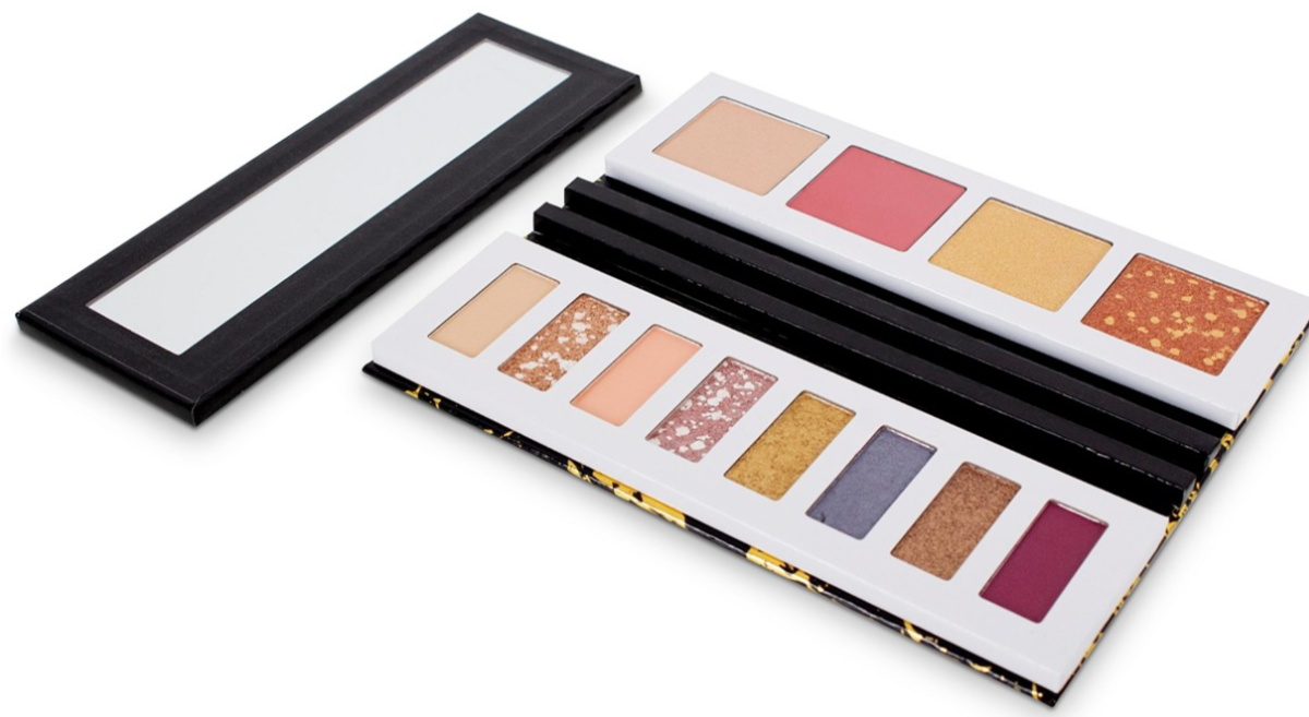 eyeshadow palette and mirror