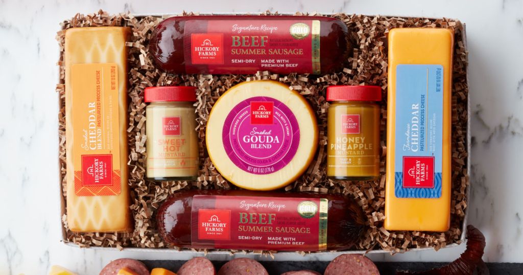 Hickory Farms Summer Sausage & Cheese Gift Box Only 13.50