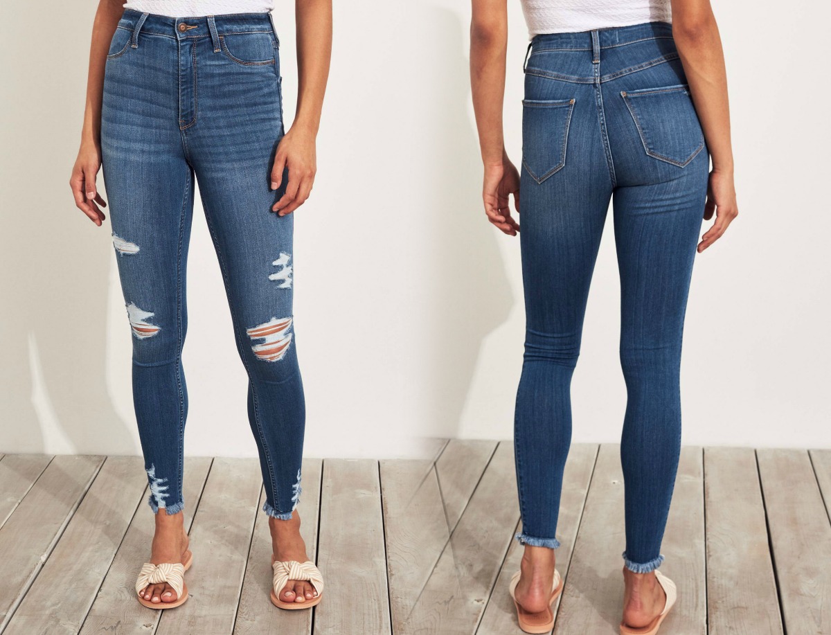 hollister high rise jeans