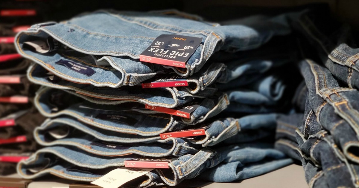 hollister mens jeans clearance