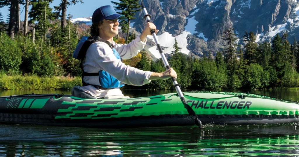 Intex Challenger Inflatable Kayak w/ Oar &amp; Pump Only $35 