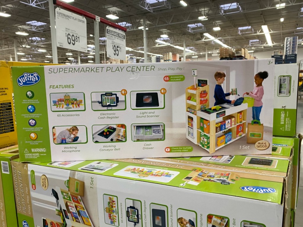 Super Market Play Center in package at warehouse store