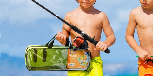 40-Piece Kids Fishing Pole Set & Tackle Box Set Only $13.99 (Regularly $29)