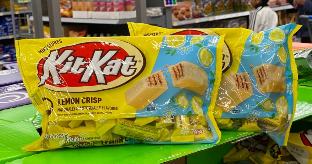 Kit Kat lemon crisp packages