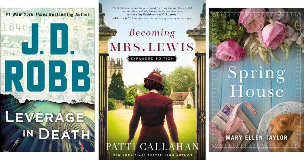 Leverage in Death, Becoming Mrs. Lewis and Spring House eBooks