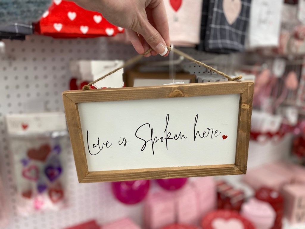 Love is Spoken Here sign
