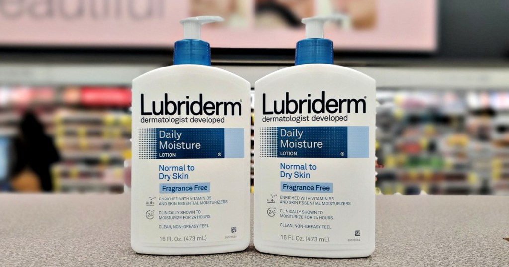 Lubriderm Daily Moisture lotion bottles