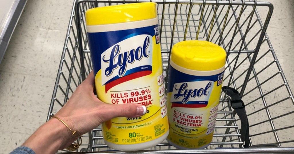 Lysol Disinfecting Wipes 80-Count Canister Only $3.68 on Amazon | Kills 99.9% of Viruses & Bacteria