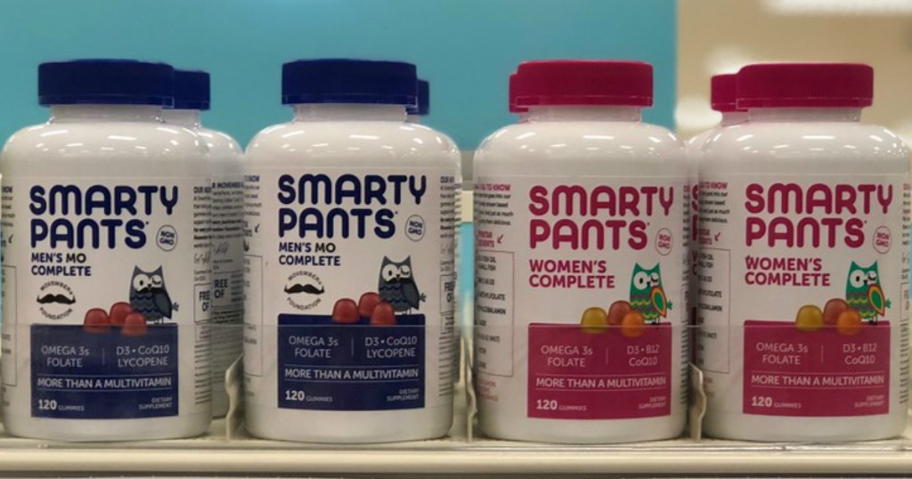 Men's and Women's Smarty Pant Vitamins on the shelves at a store