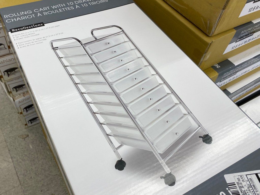 Michaels storage organization 10 drawer cart 
