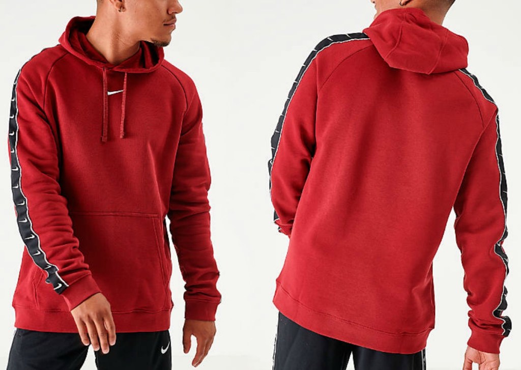 Nike brand men's hoodie at two angles