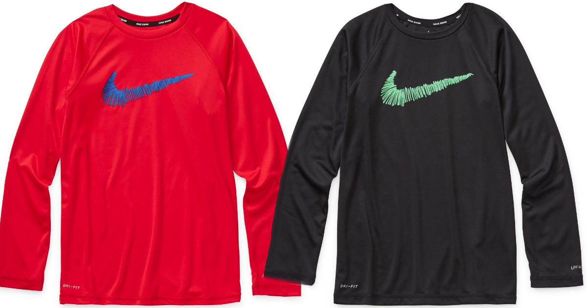 nike boys swim shirt