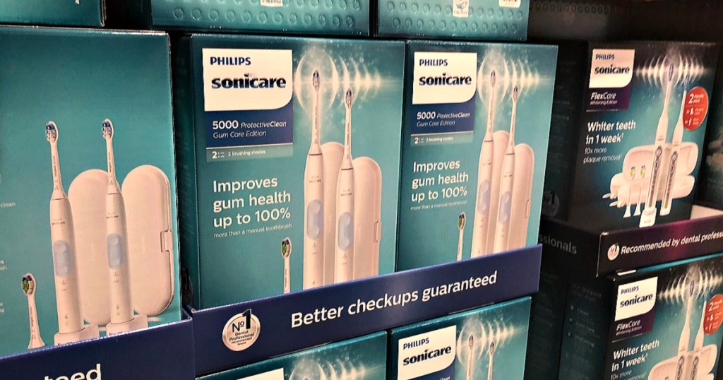 Philips Sonicare Optimal Clean Rechargeable Electric Toothbrush, 2-pack