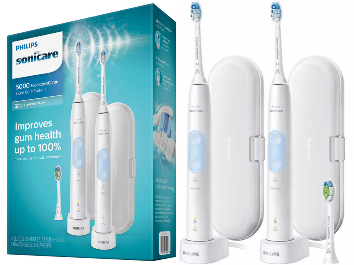Injectie lepel hoofdonderwijzer Philips Sonicare ProtectiveClean 5000 Toothbrush 2-Pack Only $69.99 Shipped  at Costco (Regularly $100)