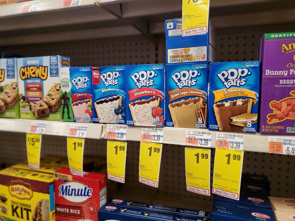 Pop Tarts on CVS store shelf