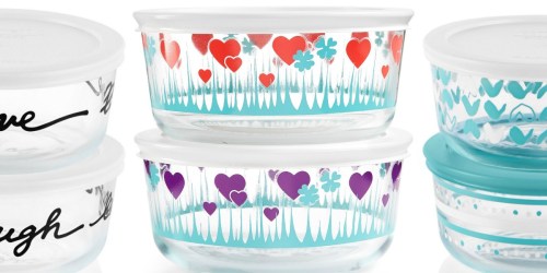 Pyrex Decorated 4-Piece Food Storage Sets Only $9.99 at Macy’s (Regularly $24) | Perfect for Valentine’s Day