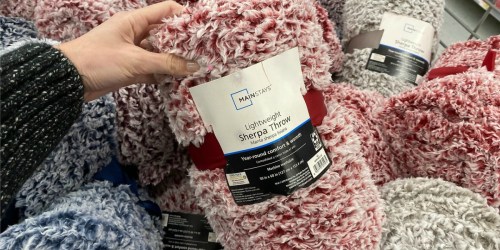Mainstays Sherpa Throw Blankets Only $5 at Walmart