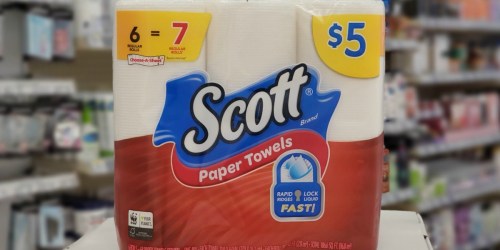 Scott Paper Towels 6-Pack Only $3 at Walgreens (Regularly $5) + More