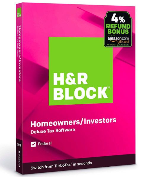 H&R Block Tax disc