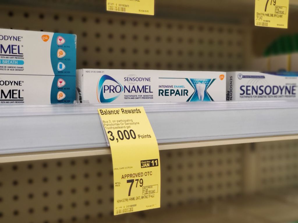Sensodyne Pronamel on shelf