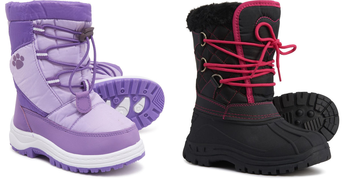 girls purple winter boots