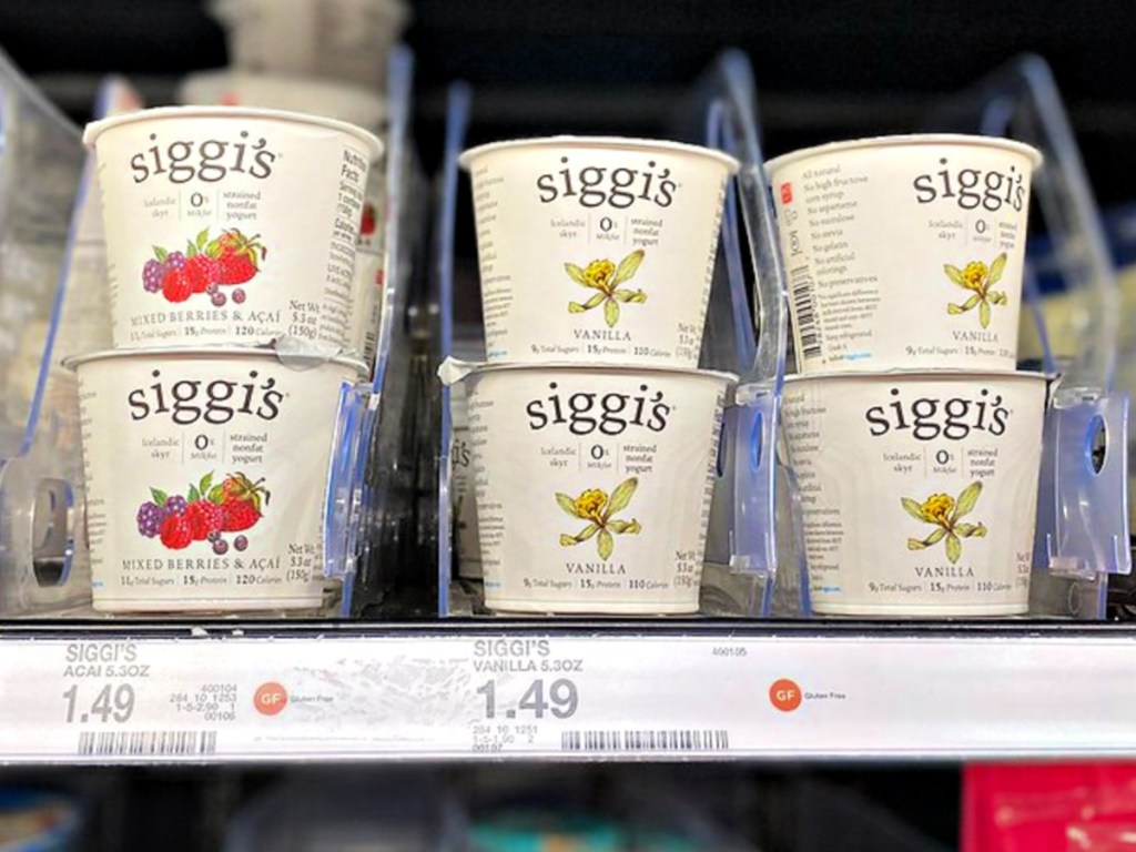Siggi's Yogurt on Target shelf