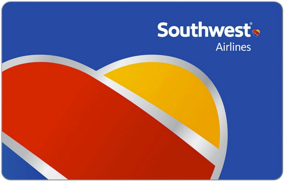 A Southwest Airlines Gift Card