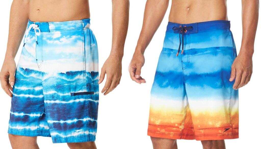 Two Speedo Men's board shorts
