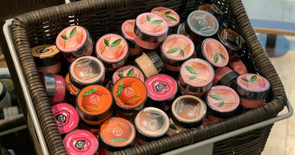 lip butters in a basket together