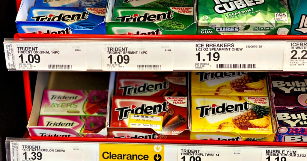 Trident Gum in Target