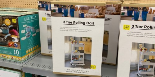 3-Tier Rolling Cart Possibly Just $18 at Walmart (Regularly $30)