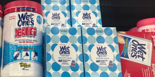 Wet Ones Antibacterial Hand Wipes Singles 48-Count Only $3.44 Shipped on Amazon