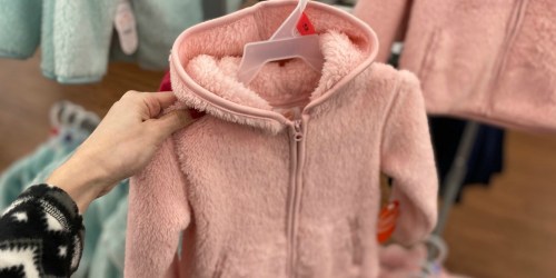 Baby Girls Sherpa Hoodies ONLY $1 at Walmart (Regularly $7)