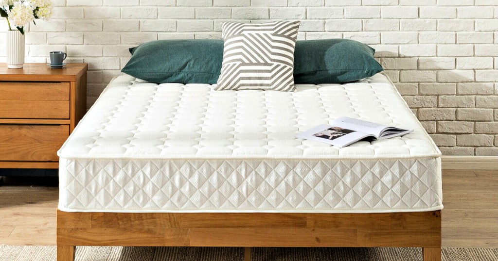 zinus quilted top spring mattress review