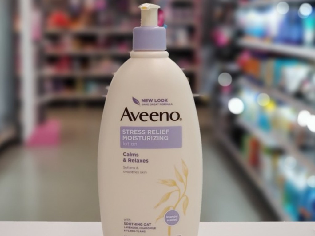 aveeno stress relief moisturizing lotion in store