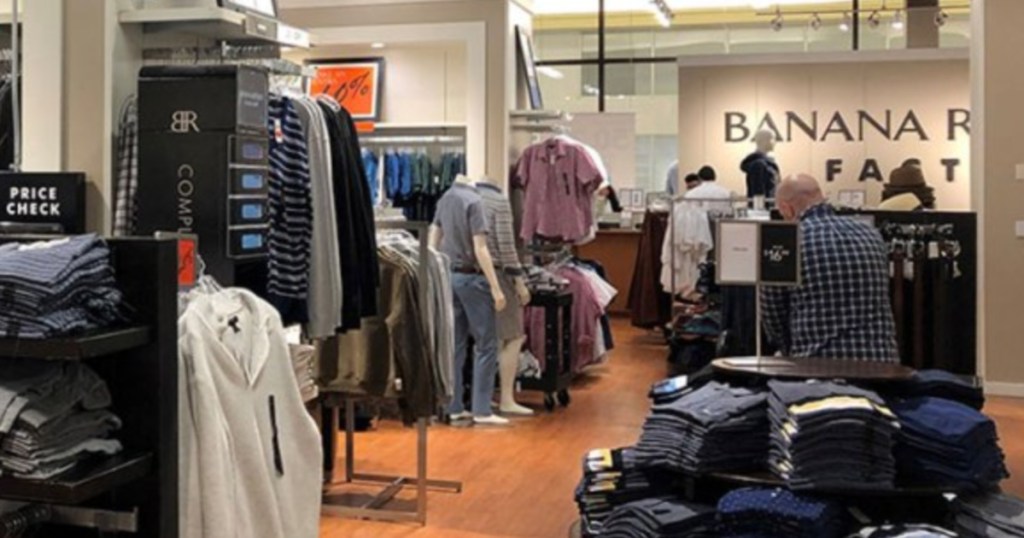 inside store picture of banana republic factory 