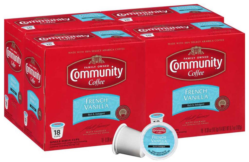 stock image of Community Coffee Medium Roast Single Serve Cups 72-Count coffee
