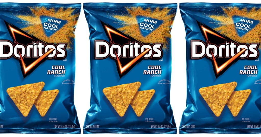 3 bags of Cool Ranch Doritos