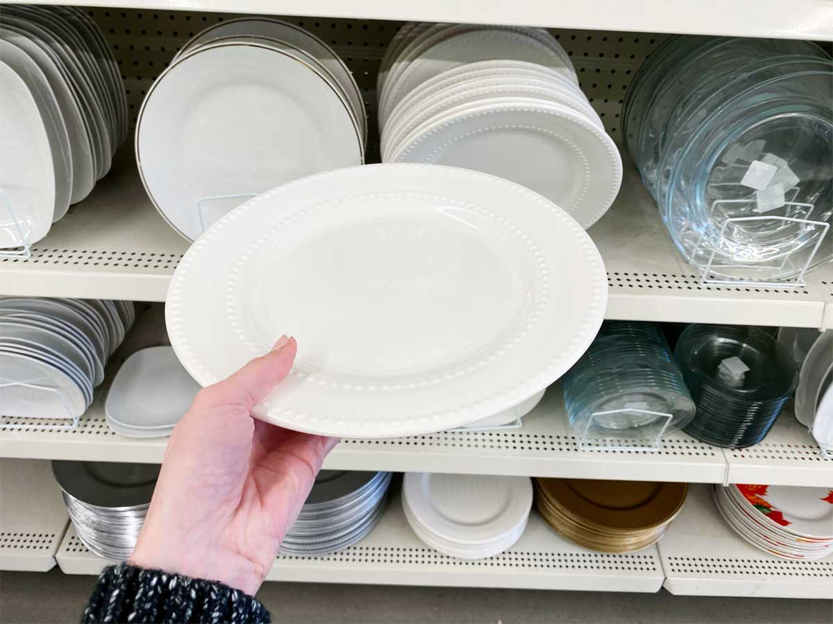 clear plastic plates dollar tree