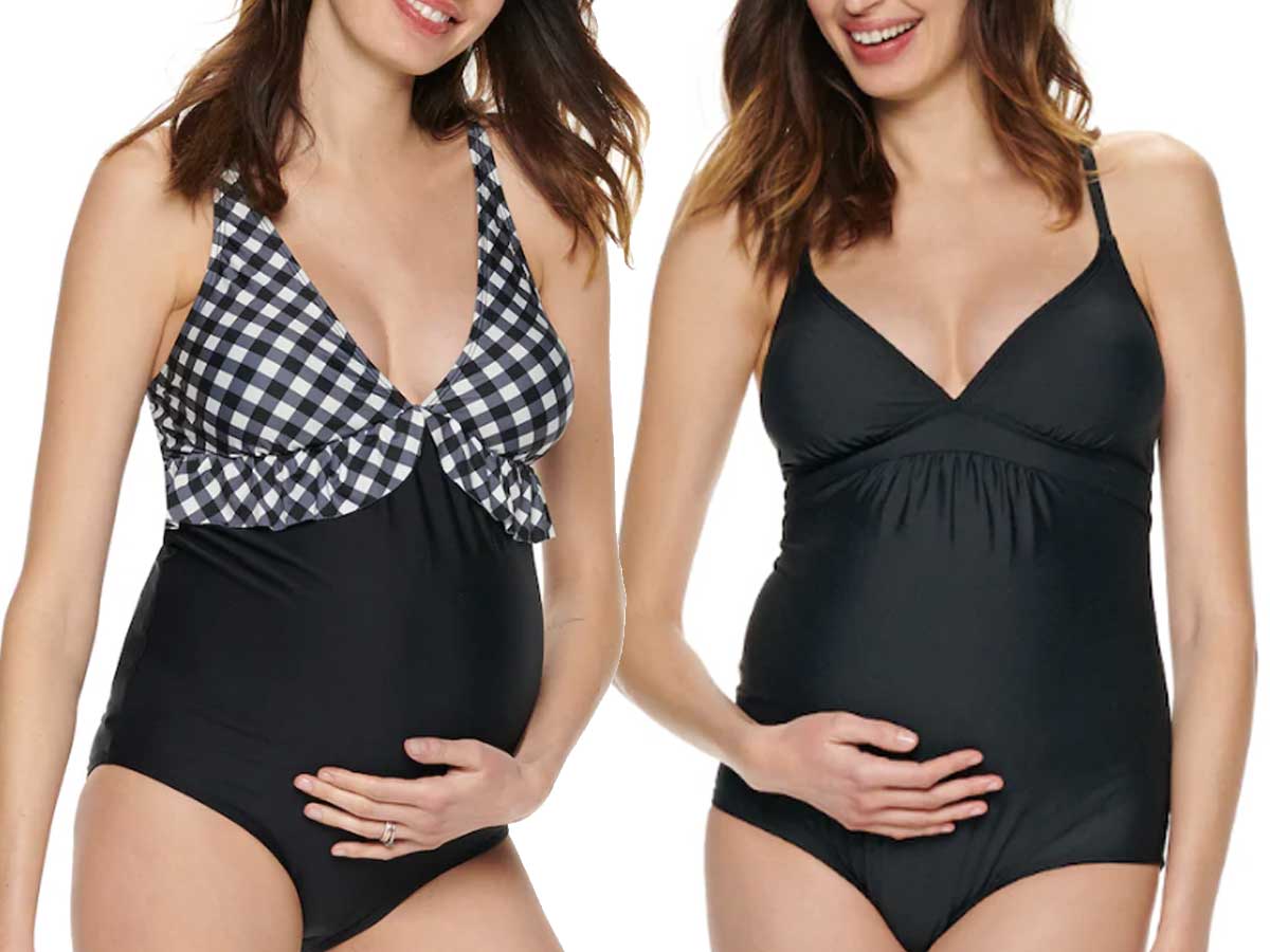 kohls maternity swimwear