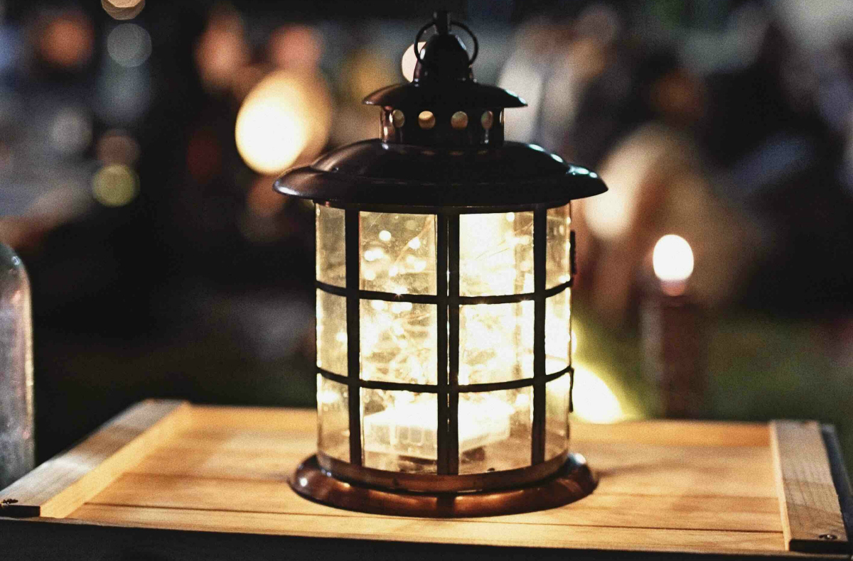 lighted lantern