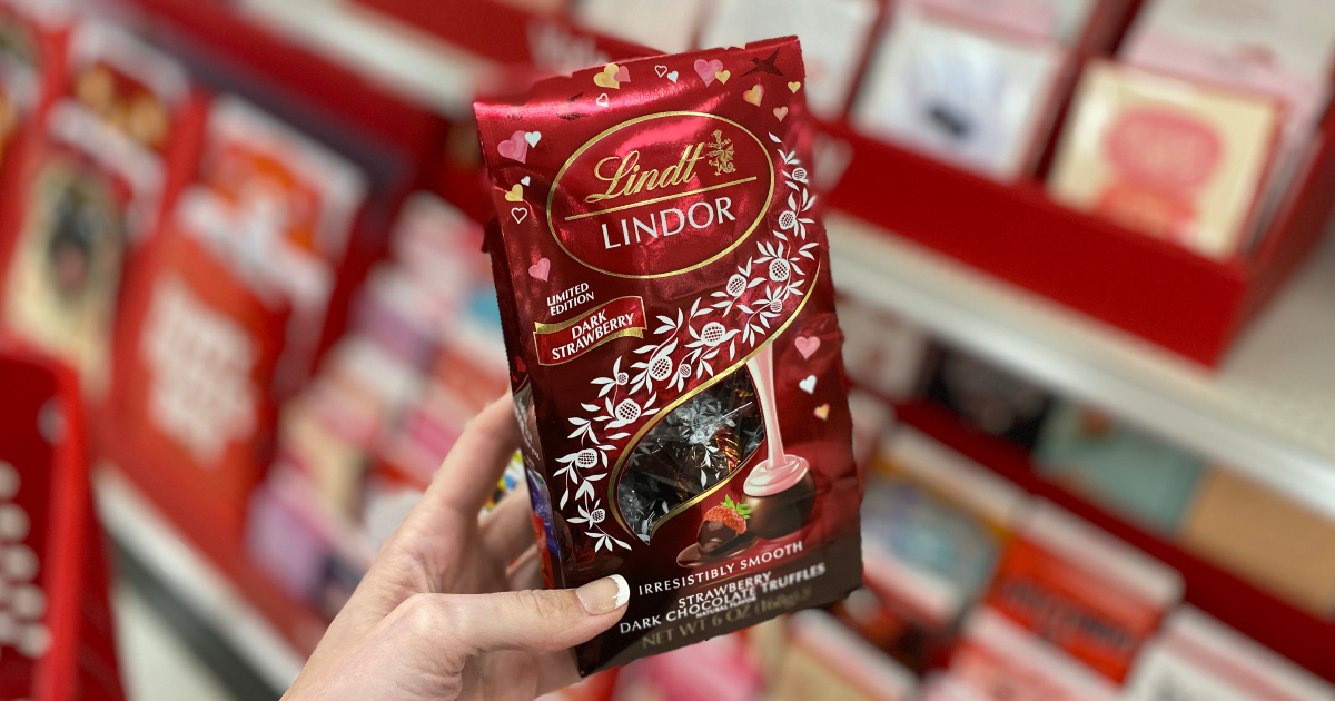 Lindt Releases Dark Strawberry Truffles for Valentine's Day