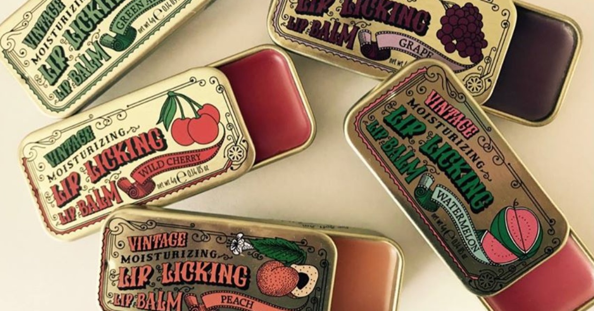 Download Tinte Costmetics Lip Licking Lip Balm Tins A Sweet Blast From The Past PSD Mockup Templates
