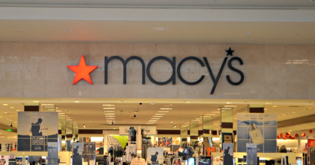 Macy's storefront inside mall