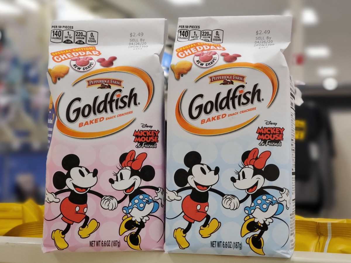 mickey mouse goldfish snacks